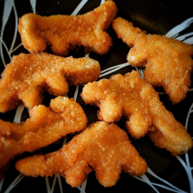 Eating Dinosaur Shaped Chicken Nuggets For Breakfast Because I Am An